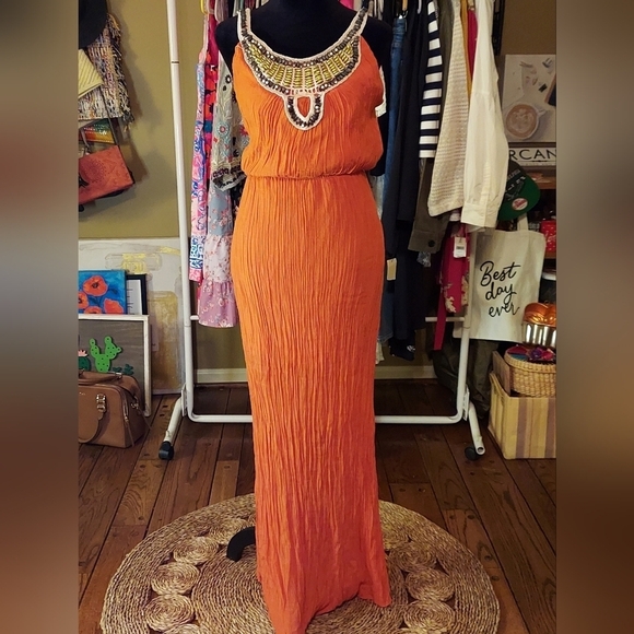 As U Wish Dresses & Skirts - As U Wish Beaded High Waist Dress